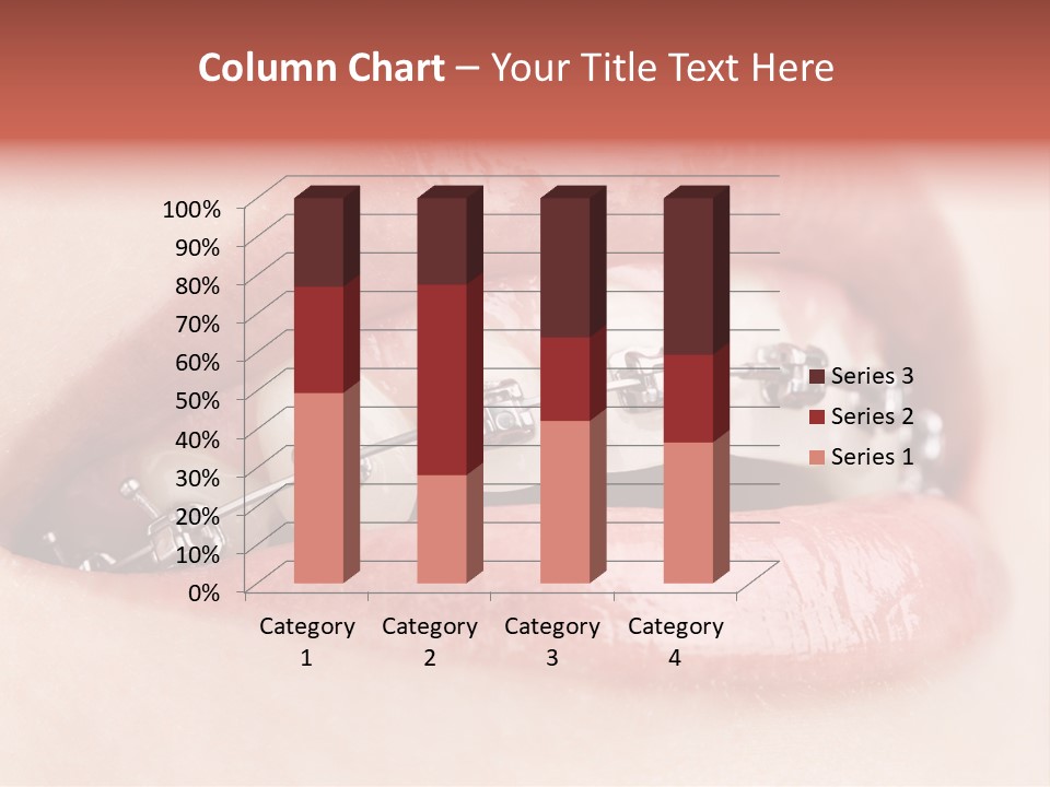 Healthy Lips Braces PowerPoint Template