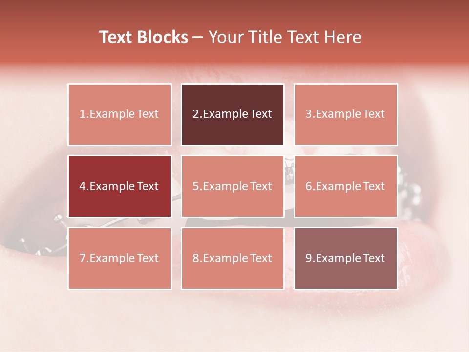 Healthy Lips Braces PowerPoint Template