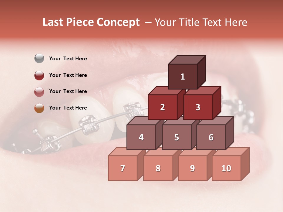 Healthy Lips Braces PowerPoint Template