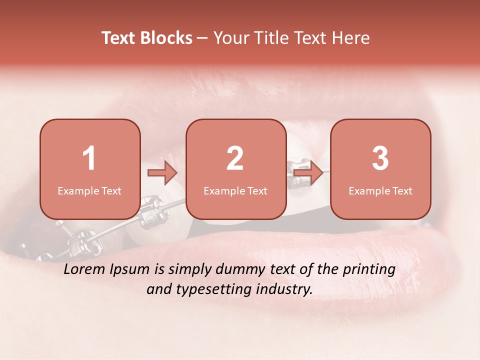 Healthy Lips Braces PowerPoint Template