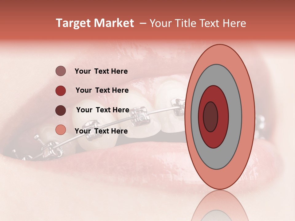 Healthy Lips Braces PowerPoint Template