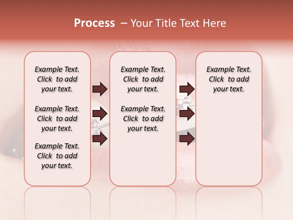 Healthy Lips Braces PowerPoint Template