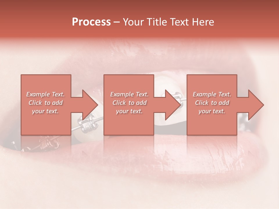 Healthy Lips Braces PowerPoint Template