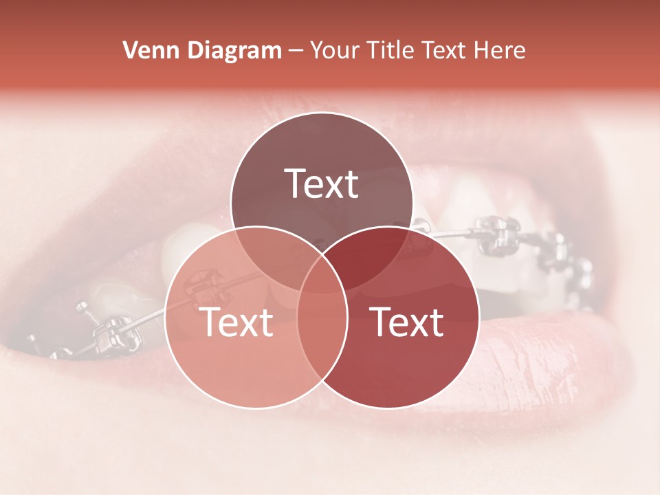 Healthy Lips Braces PowerPoint Template
