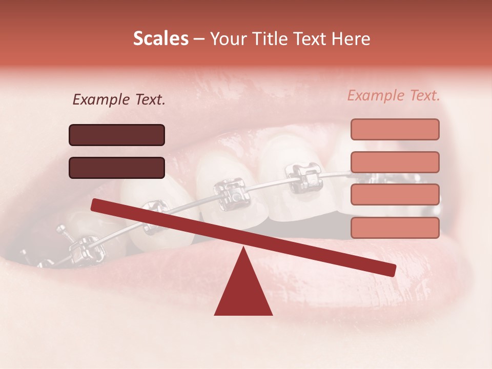 Healthy Lips Braces PowerPoint Template