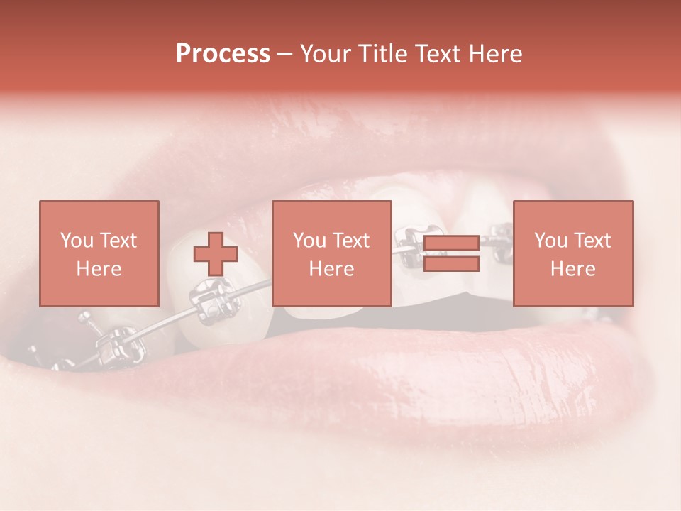 Healthy Lips Braces PowerPoint Template