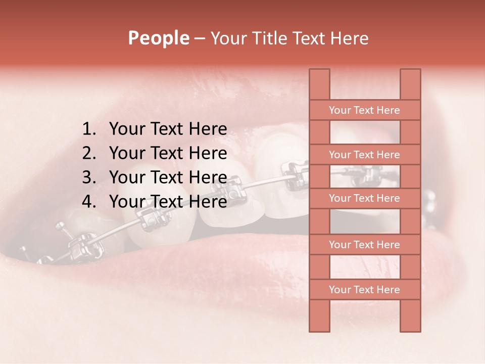 Healthy Lips Braces PowerPoint Template