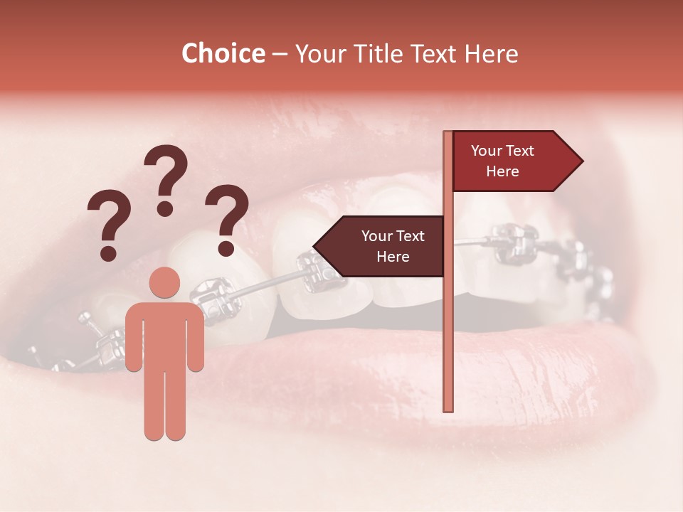 Healthy Lips Braces PowerPoint Template