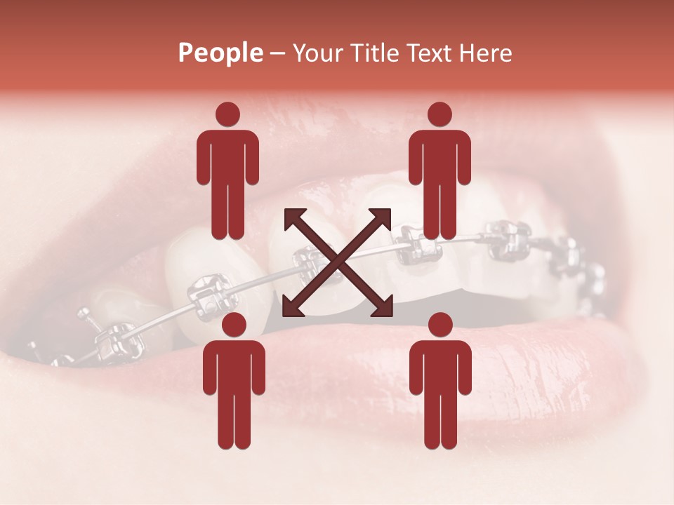 Healthy Lips Braces PowerPoint Template