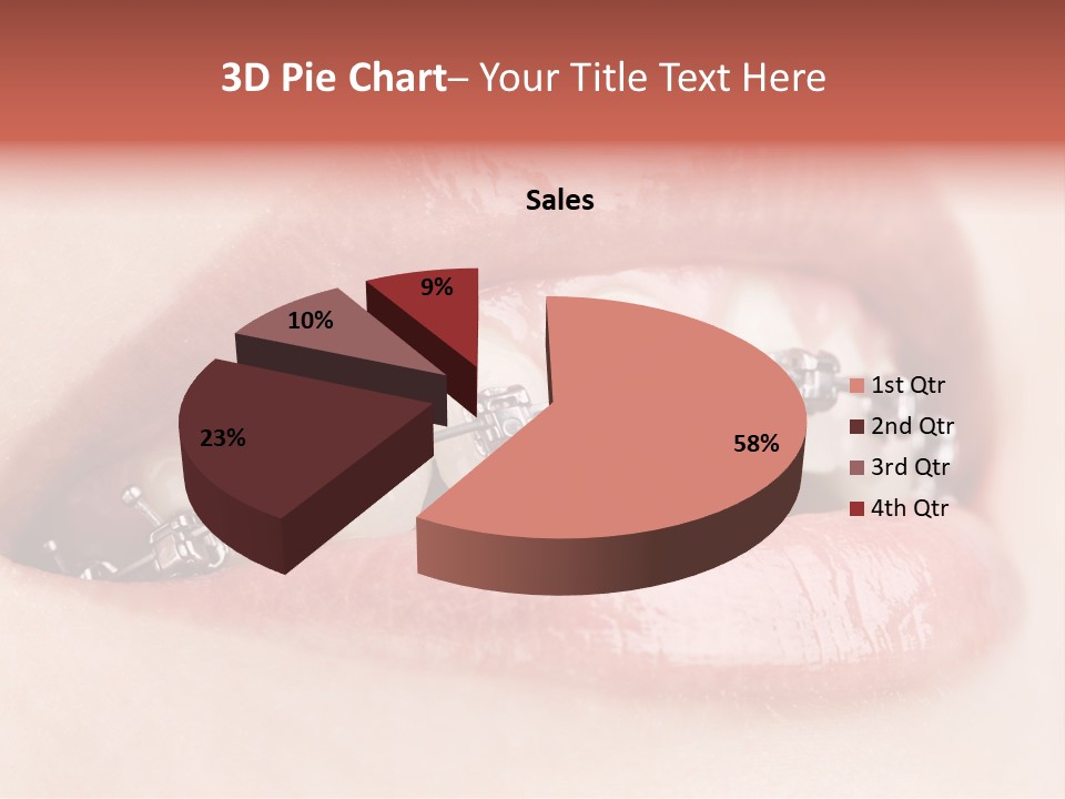Healthy Lips Braces PowerPoint Template