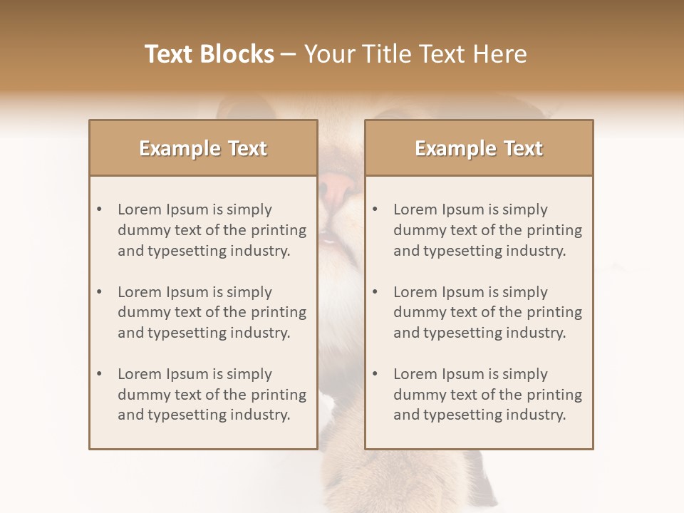 British Tabby Cut PowerPoint Template