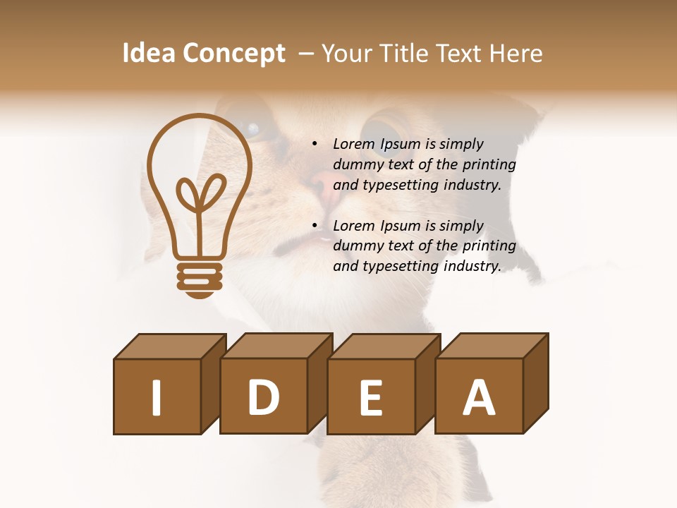 British Tabby Cut PowerPoint Template