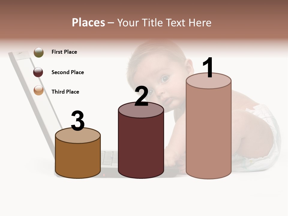 Comnputer Keyboard Human Face Facial Expression PowerPoint Template