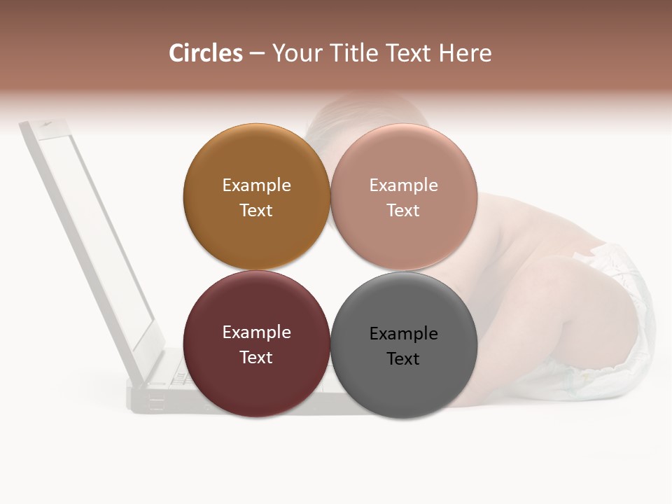 Comnputer Keyboard Human Face Facial Expression PowerPoint Template