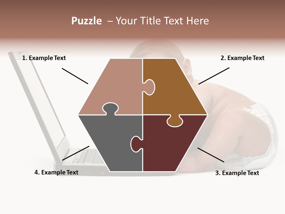 Comnputer Keyboard Human Face Facial Expression PowerPoint Template