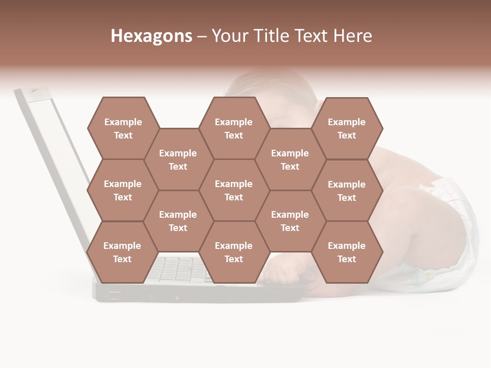 Comnputer Keyboard Human Face Facial Expression PowerPoint Template