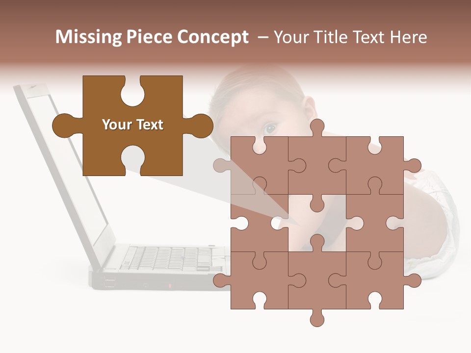 Comnputer Keyboard Human Face Facial Expression PowerPoint Template