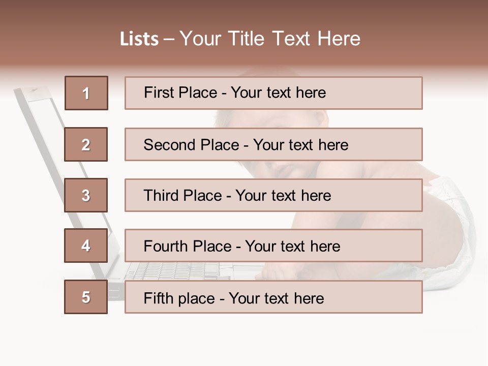 Comnputer Keyboard Human Face Facial Expression PowerPoint Template