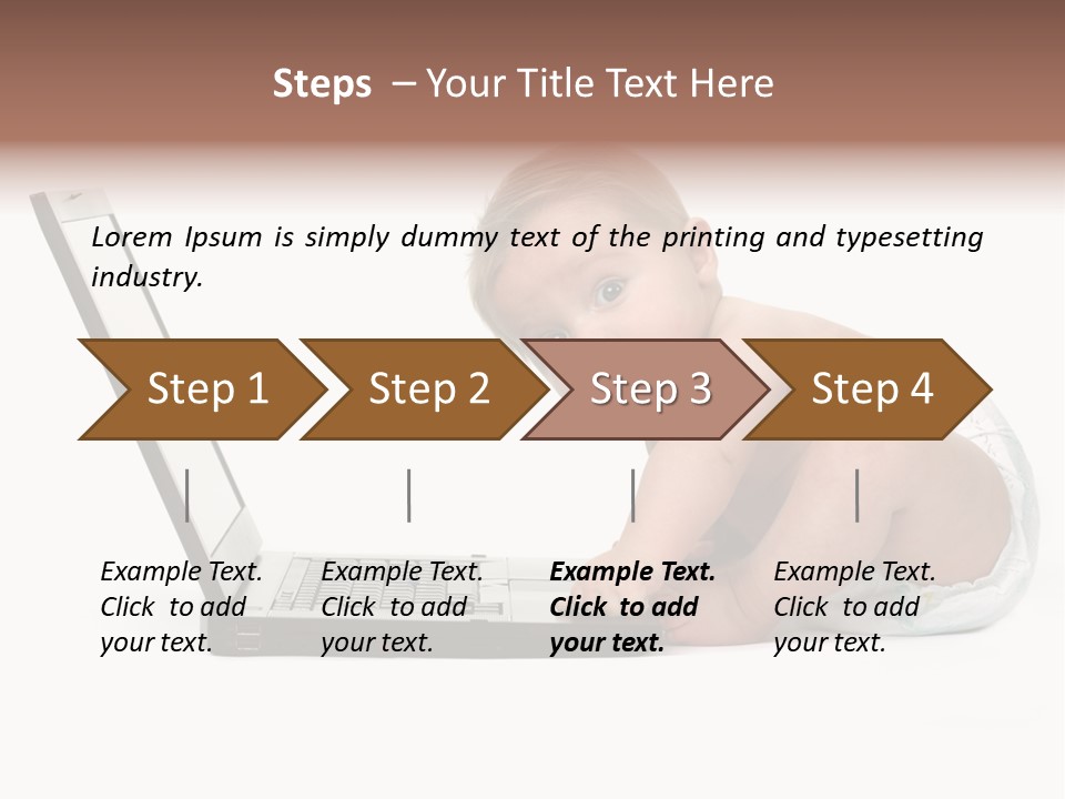 Comnputer Keyboard Human Face Facial Expression PowerPoint Template