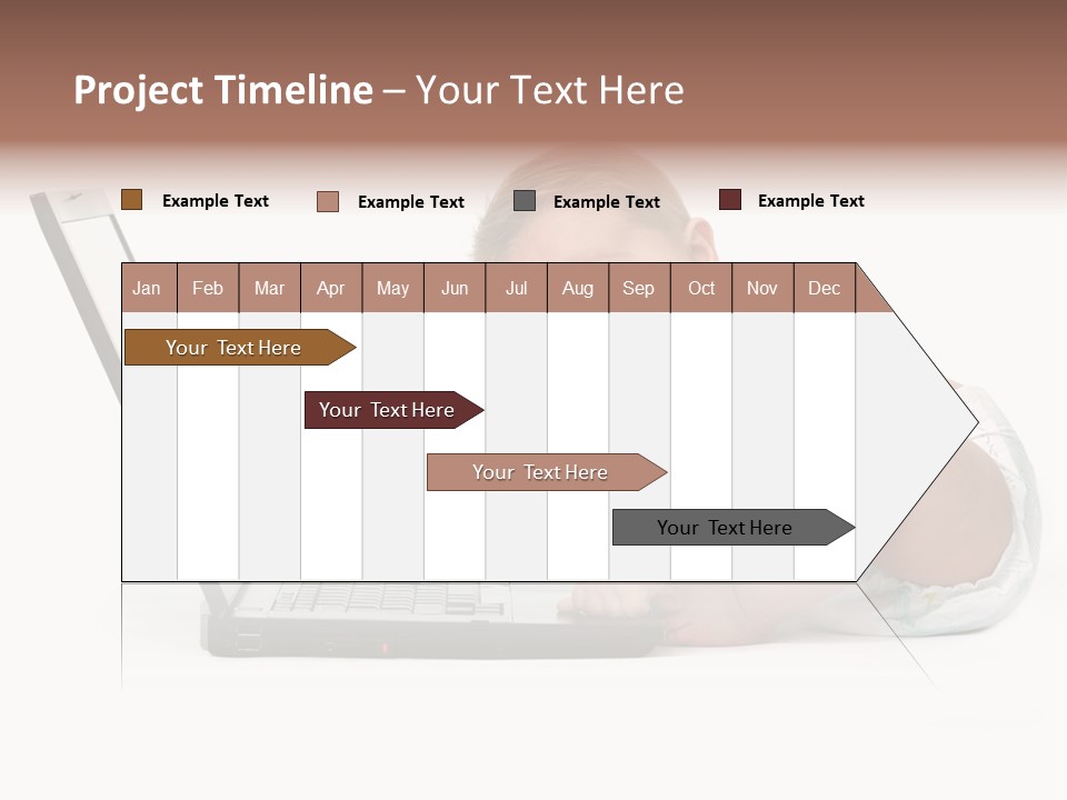 Comnputer Keyboard Human Face Facial Expression PowerPoint Template