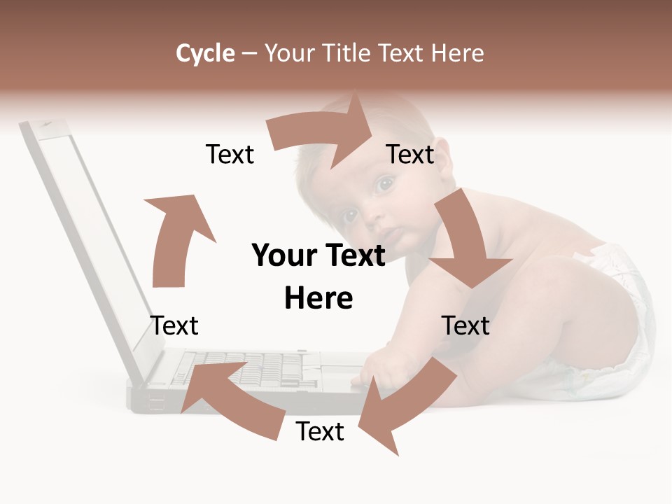 Comnputer Keyboard Human Face Facial Expression PowerPoint Template