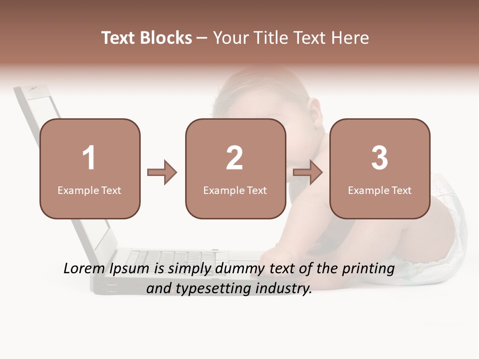 Comnputer Keyboard Human Face Facial Expression PowerPoint Template