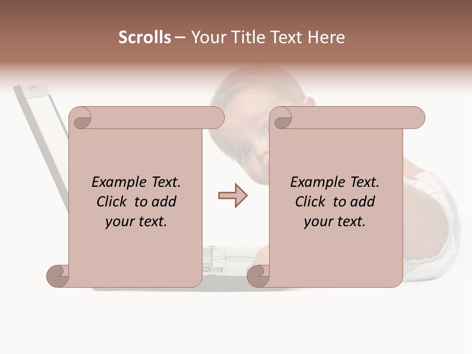 Comnputer Keyboard Human Face Facial Expression PowerPoint Template