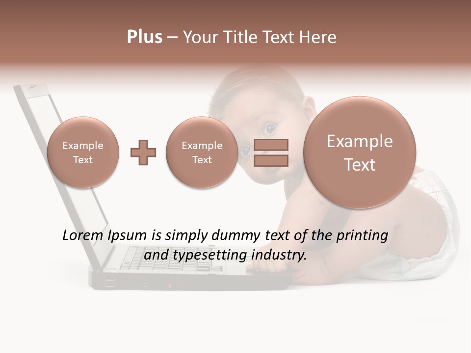 Comnputer Keyboard Human Face Facial Expression PowerPoint Template