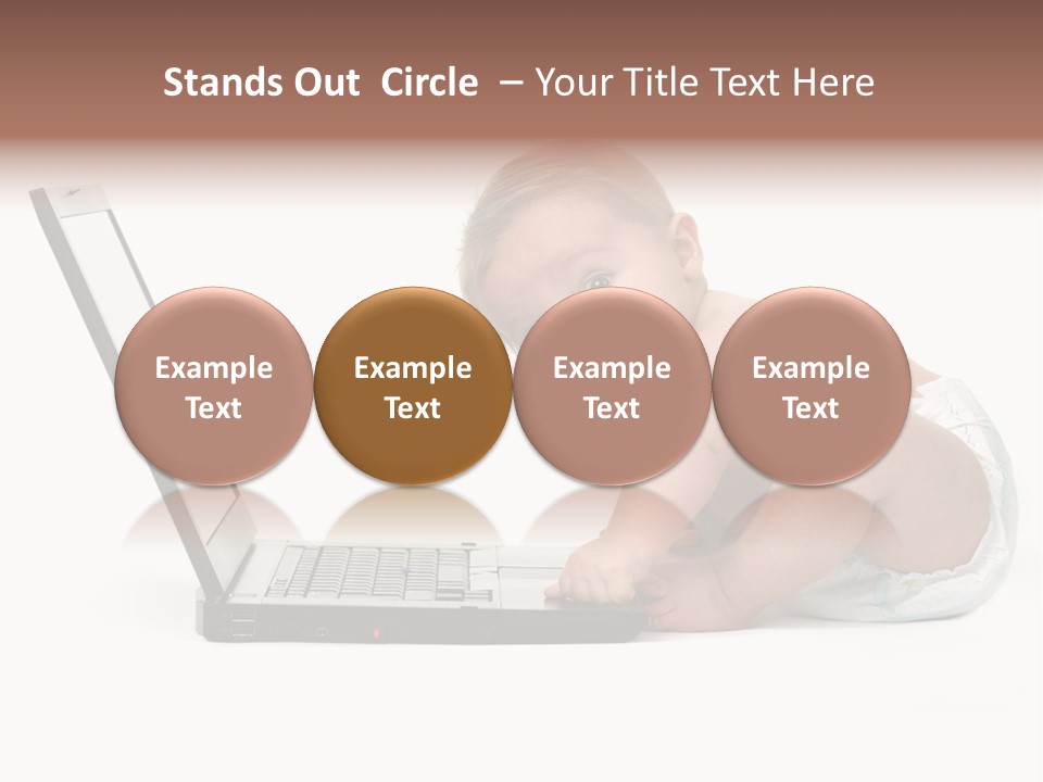 Comnputer Keyboard Human Face Facial Expression PowerPoint Template