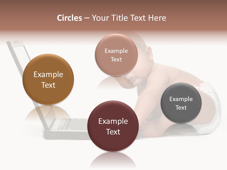 Comnputer Keyboard Human Face Facial Expression PowerPoint Template