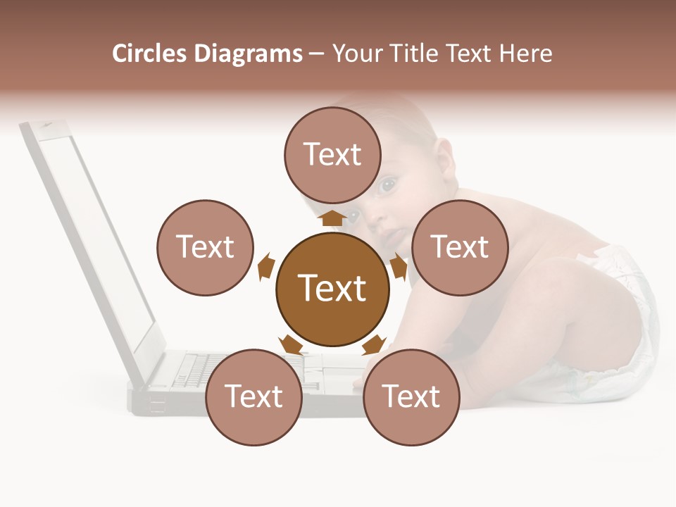 Comnputer Keyboard Human Face Facial Expression PowerPoint Template