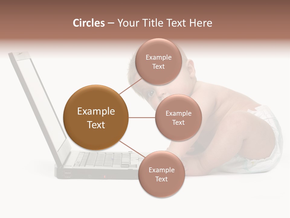 Comnputer Keyboard Human Face Facial Expression PowerPoint Template
