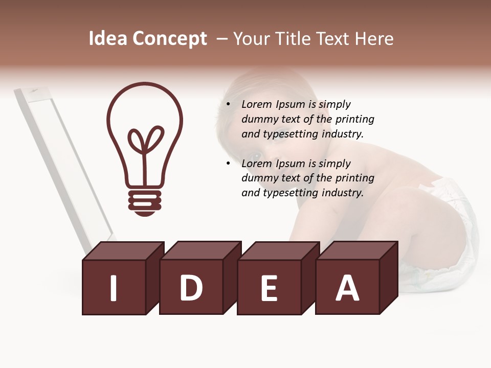 Comnputer Keyboard Human Face Facial Expression PowerPoint Template