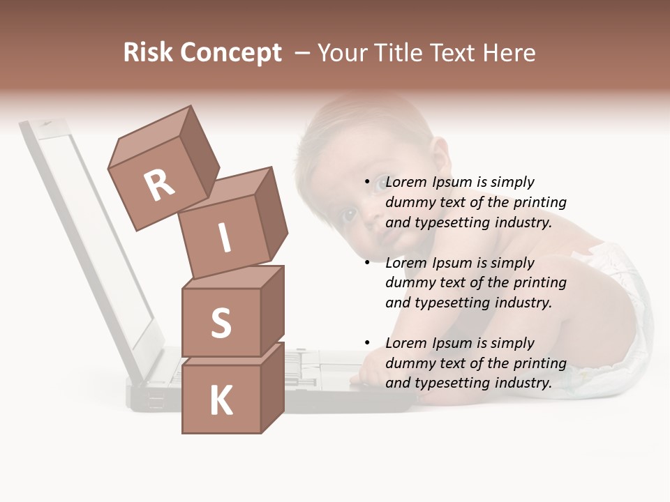 Comnputer Keyboard Human Face Facial Expression PowerPoint Template