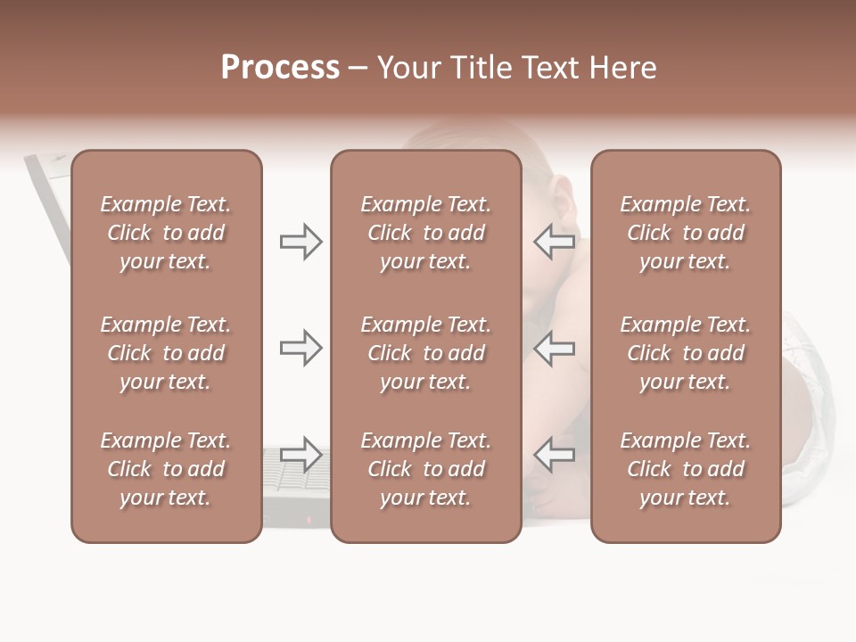 Comnputer Keyboard Human Face Facial Expression PowerPoint Template