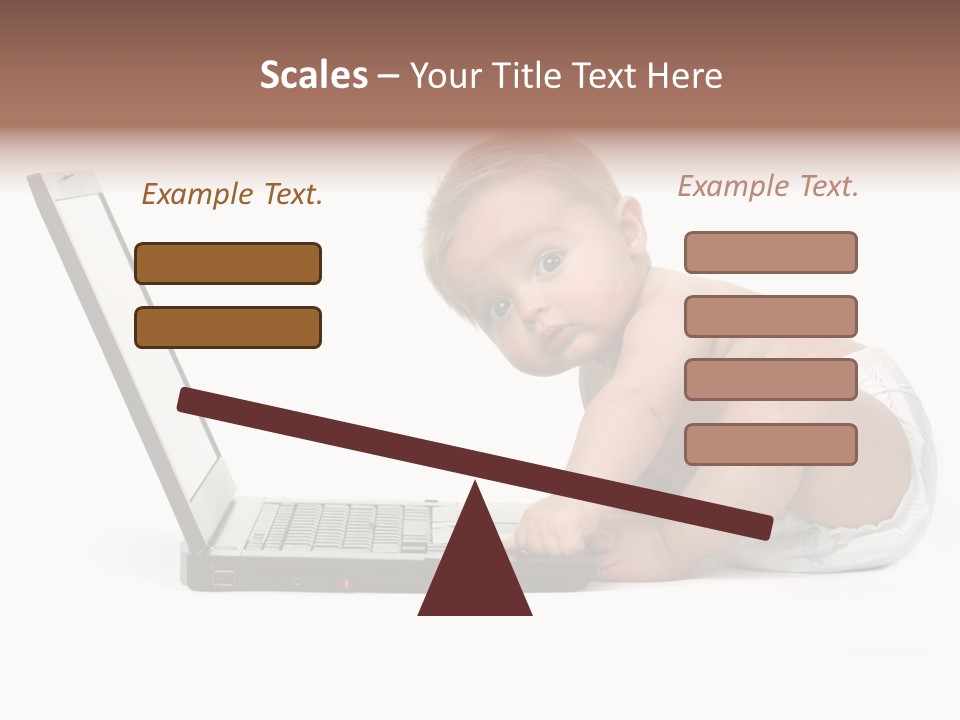 Comnputer Keyboard Human Face Facial Expression PowerPoint Template