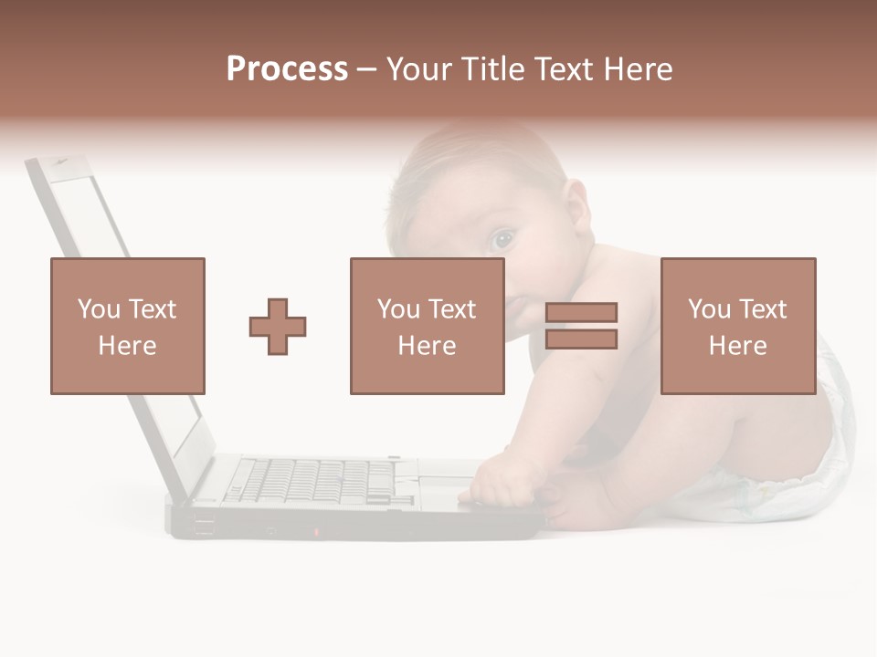 Comnputer Keyboard Human Face Facial Expression PowerPoint Template