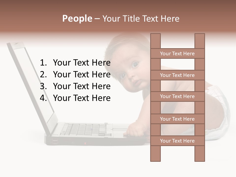 Comnputer Keyboard Human Face Facial Expression PowerPoint Template