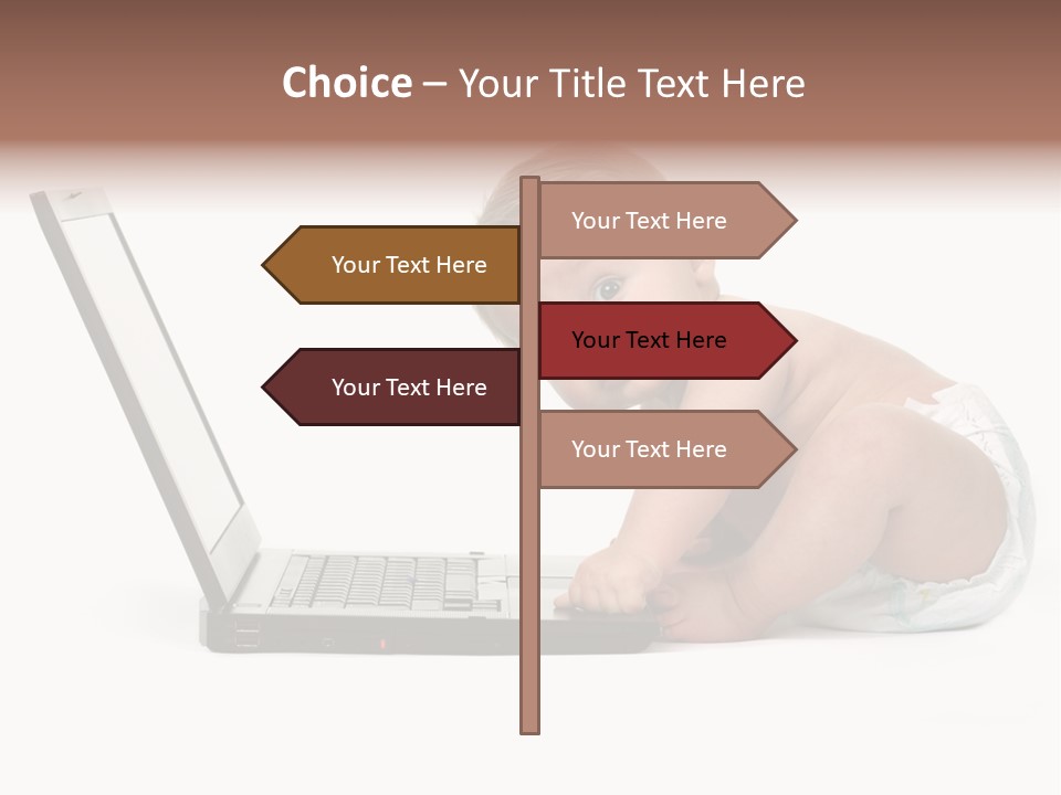 Comnputer Keyboard Human Face Facial Expression PowerPoint Template