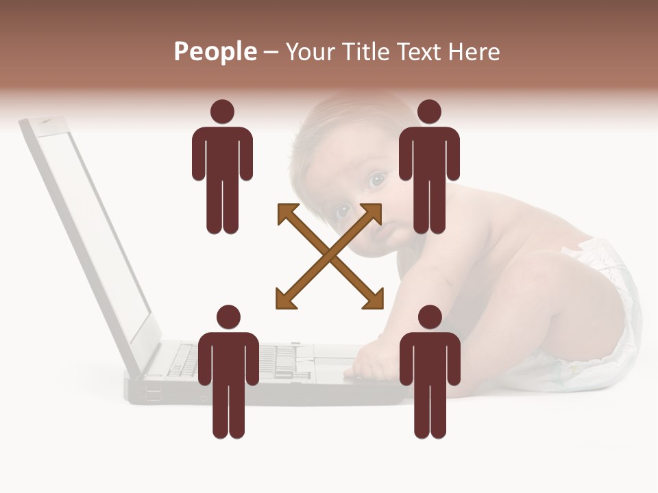 Comnputer Keyboard Human Face Facial Expression PowerPoint Template