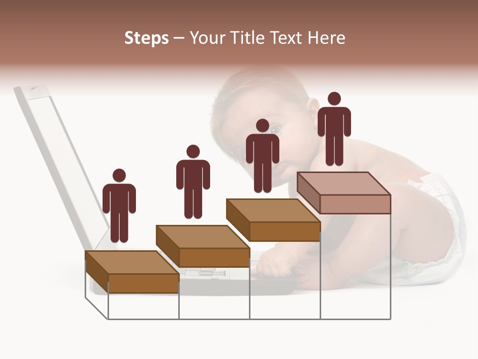 Comnputer Keyboard Human Face Facial Expression PowerPoint Template