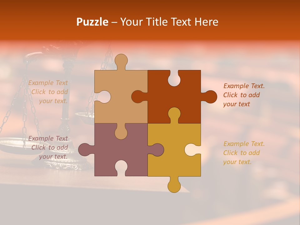 Litigation Law Sentence PowerPoint Template