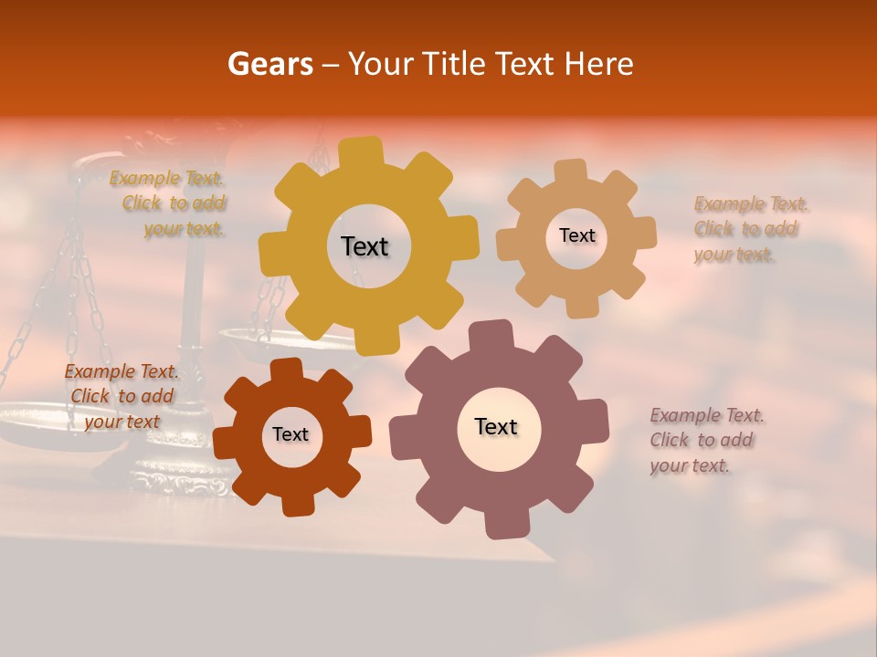 Litigation Law Sentence PowerPoint Template