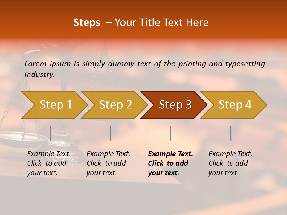 Litigation Law Sentence PowerPoint Template