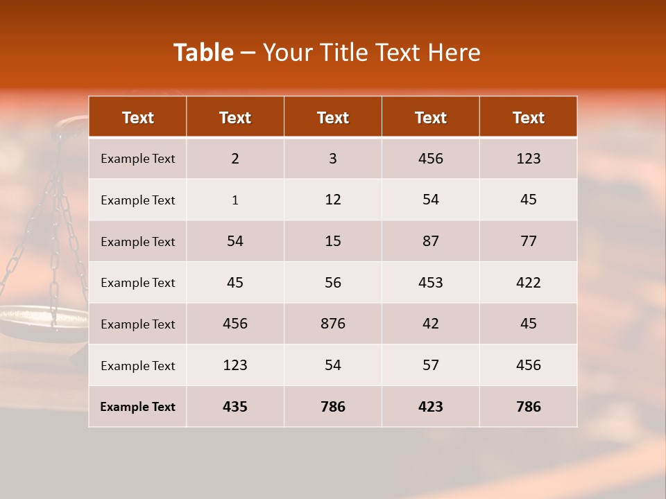 Litigation Law Sentence PowerPoint Template
