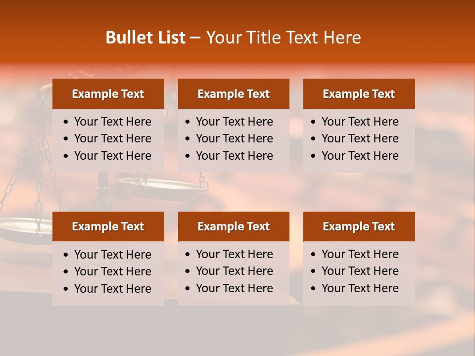 Litigation Law Sentence PowerPoint Template