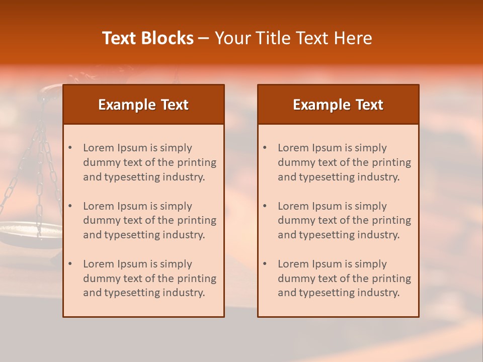 Litigation Law Sentence PowerPoint Template