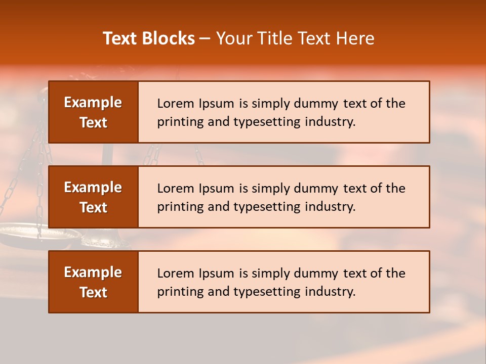 Litigation Law Sentence PowerPoint Template
