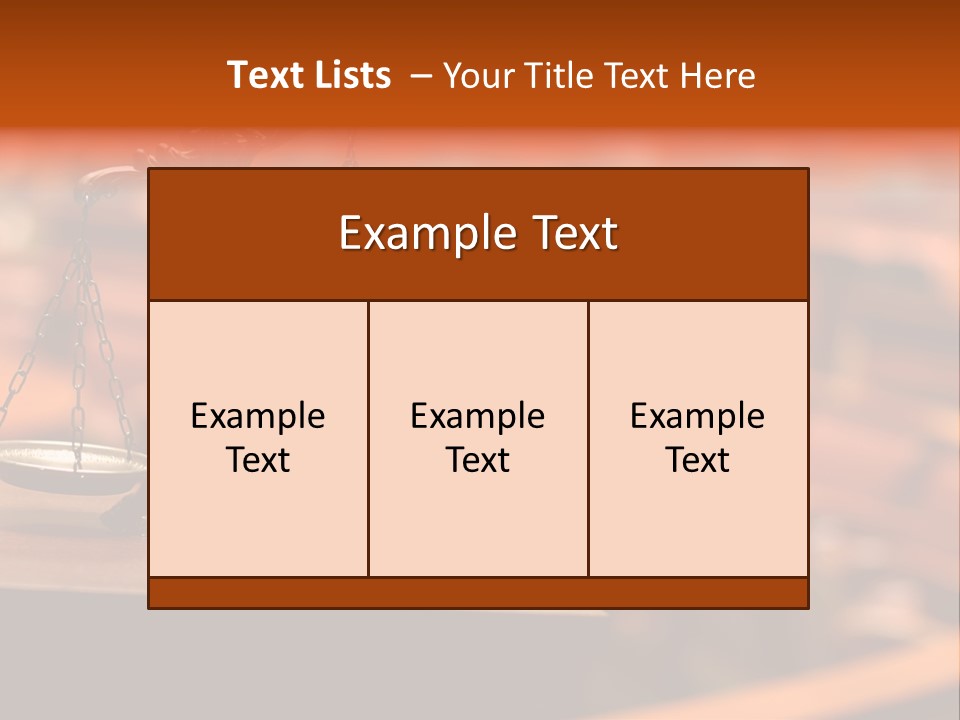 Litigation Law Sentence PowerPoint Template