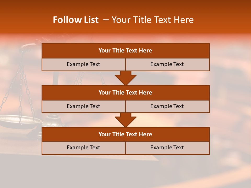 Litigation Law Sentence PowerPoint Template